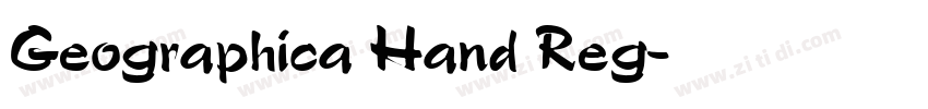 Geographica Hand Reg字体转换